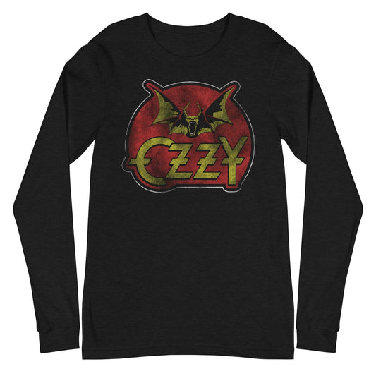 Ozzy Osbourne - Flaming Bat Long Sleeve T-Shirt ()