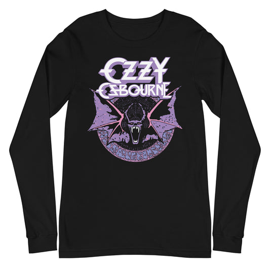 Ozzy Osbourne - Purple Bat Long Sleeve T-Shirt ()