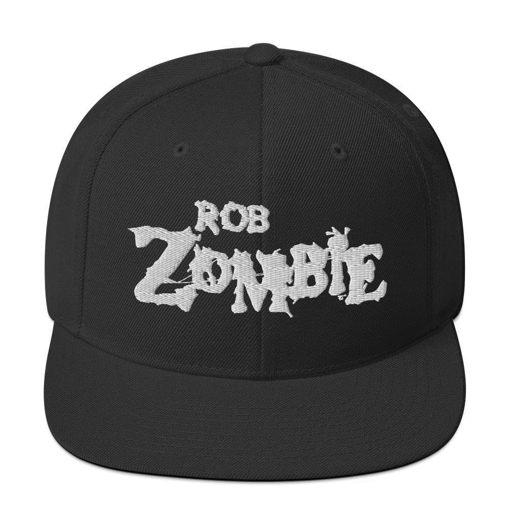 MerchMoment Rob Zombie Classic Logo Black Embroidered Snap Back Hat [Apparel] - Golden Apple Comics