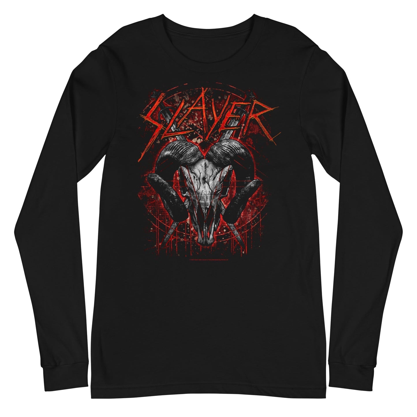MerchMoment Slayer - Ram's Head Long Sleeve T-Shirt [Apparel] - Golden Apple Comics