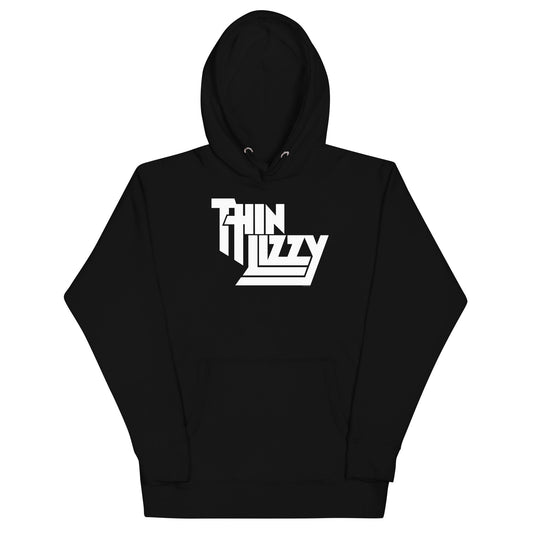 Thin Lizzy - Classic White Logo Hoodie ()