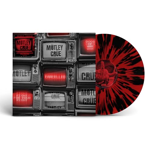 Motley Crue Cancelled [Red/Black Splatter 12" EP] [45 RPM] [Vinyl]