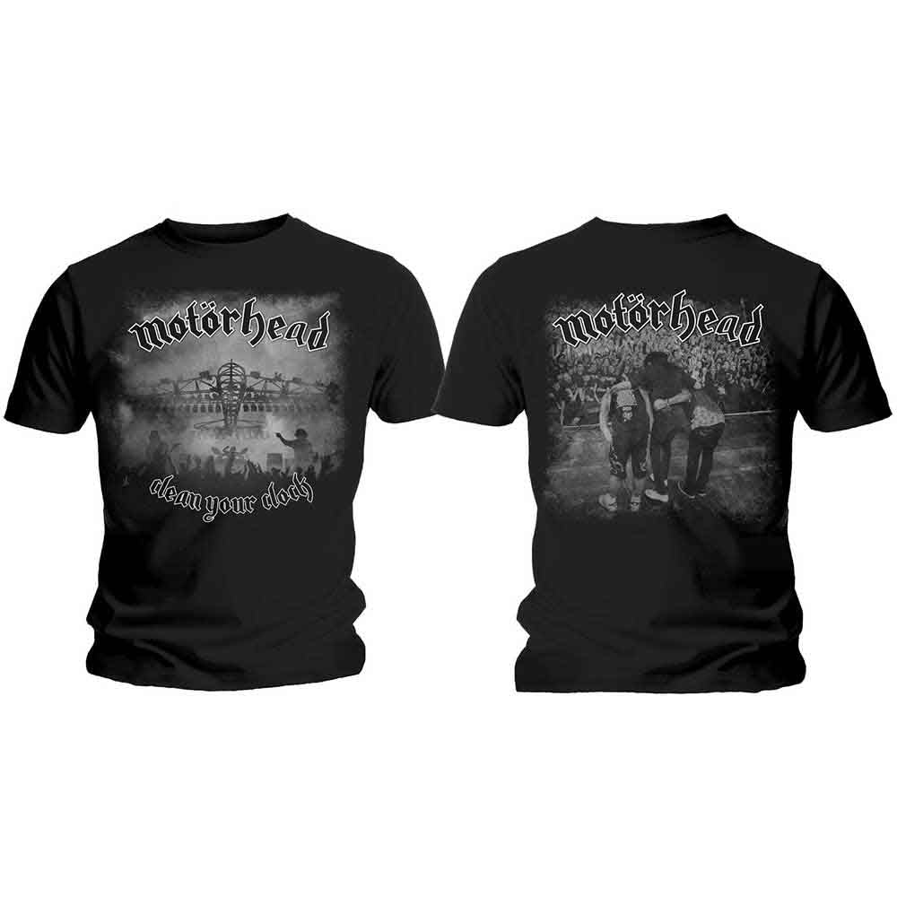 Motörhead Clean Your Clock B&W [T-Shirt] - Golden Apple Comics
