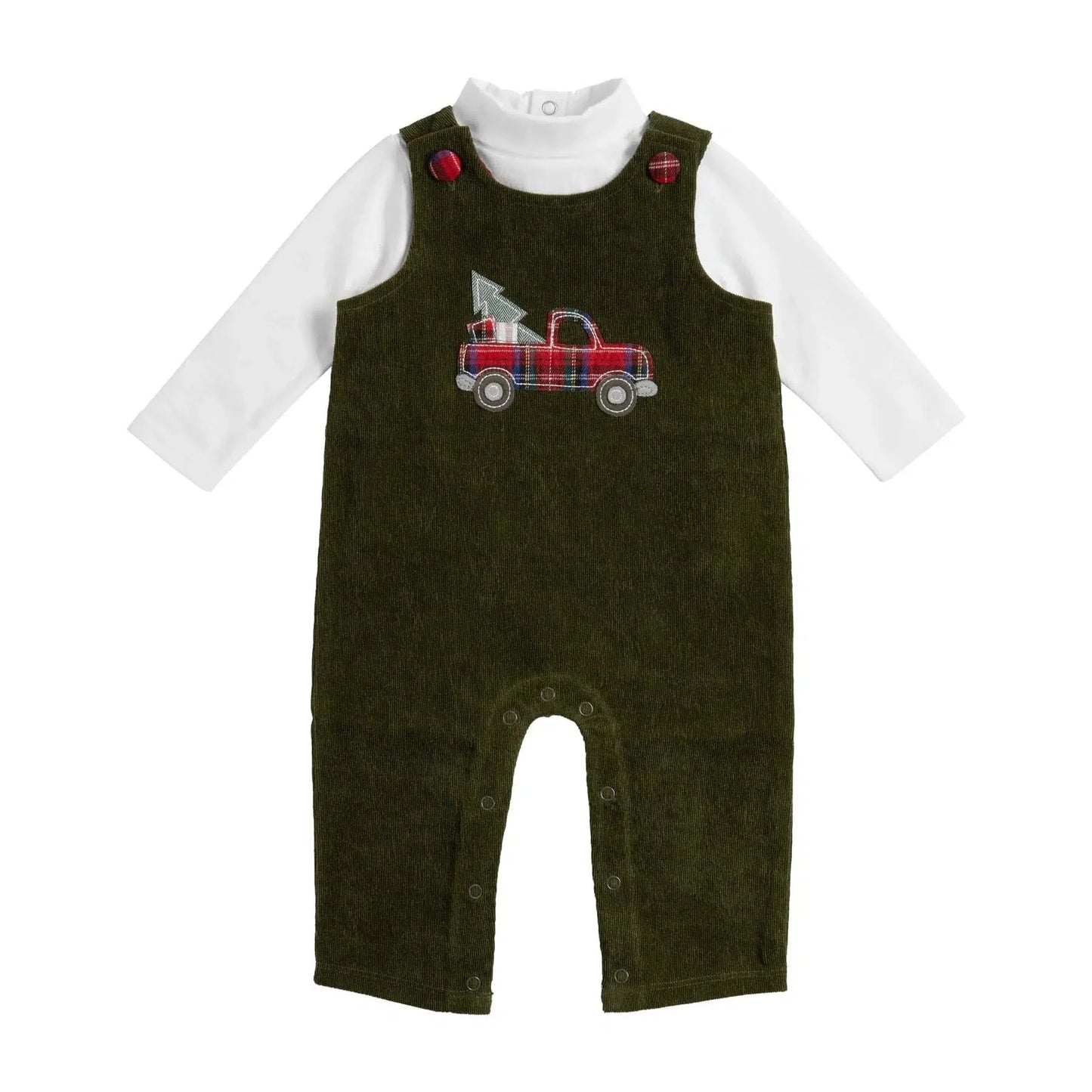 Christmas Truck Overall Set