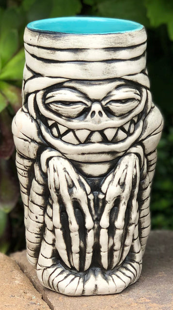 Rummy Mummy Tiki Mug (Black & White)