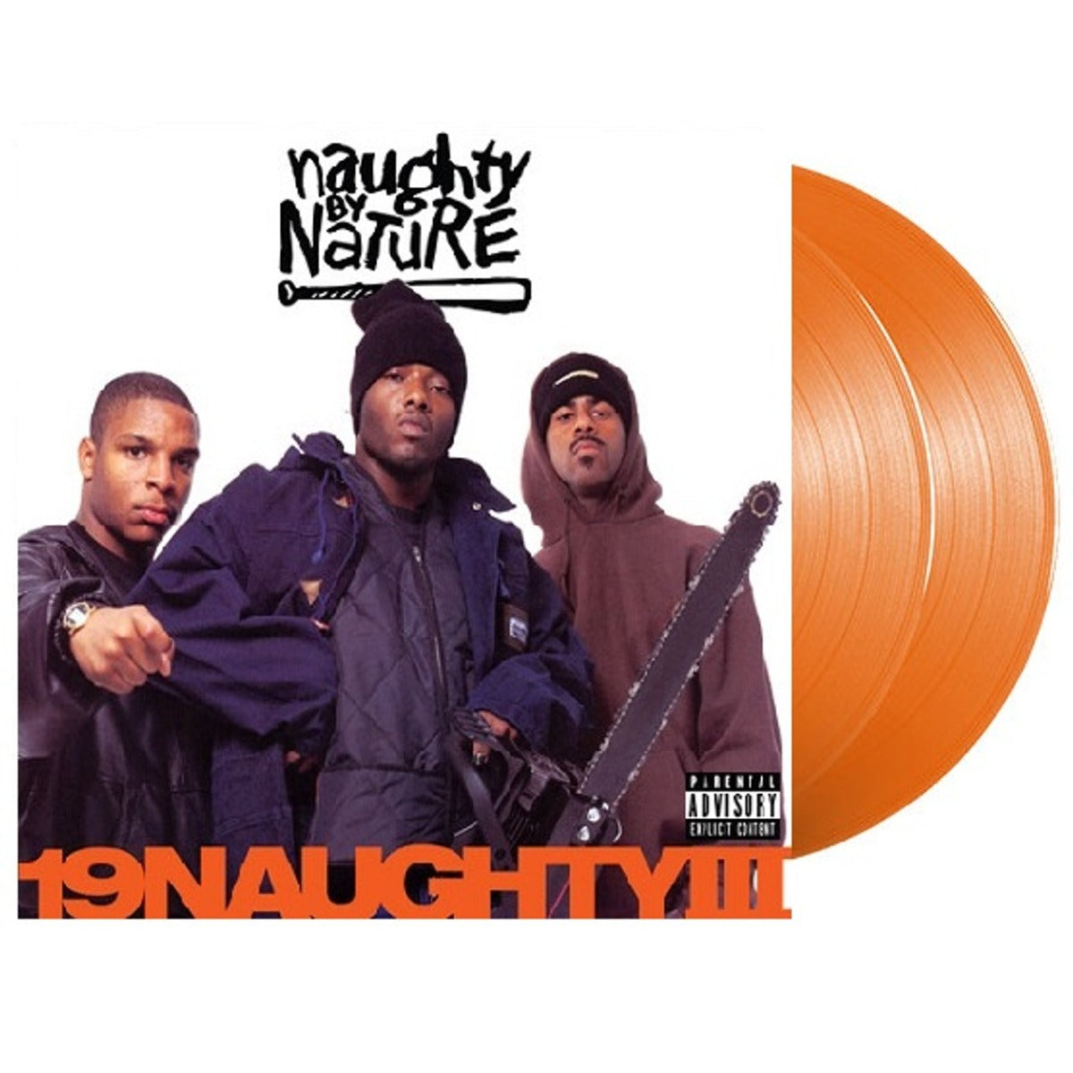 Naughty By Nature 19 Naughty III: 30th Anniversary Edition [Explicit Content] (Colored Vinyl, Orange, 140 Gram Vinyl) (2 Lp's) [Vinyl]