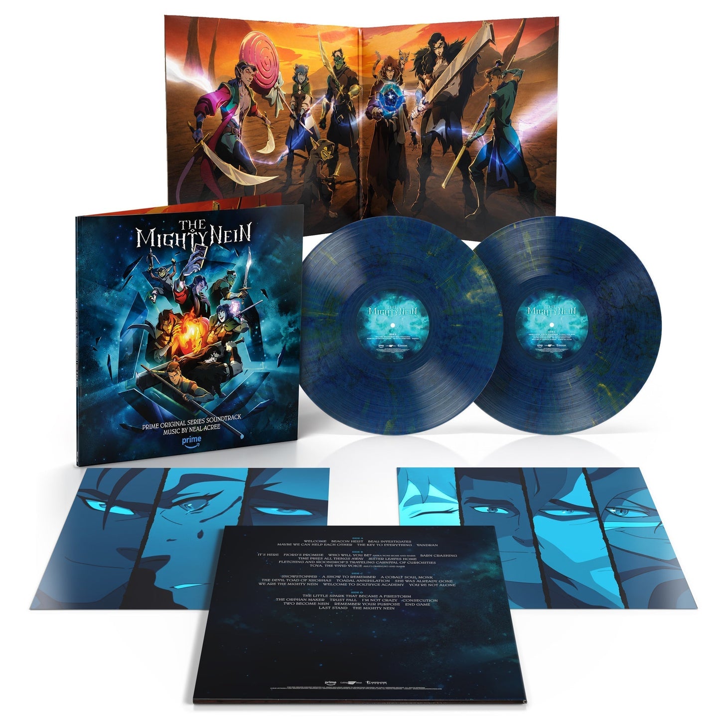 Neal Acree - The Mighty Nein (Prime Original Series Soundtrack) [Gold & Cobalt Vinyl] [2LP] [Vinyl]