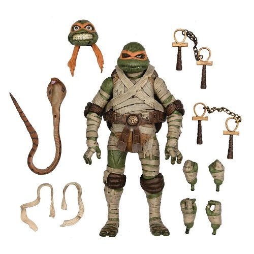 NECA Universal Monsters X TMNT Michelangelo as The Mummy Ultimate 7-In Action Figure