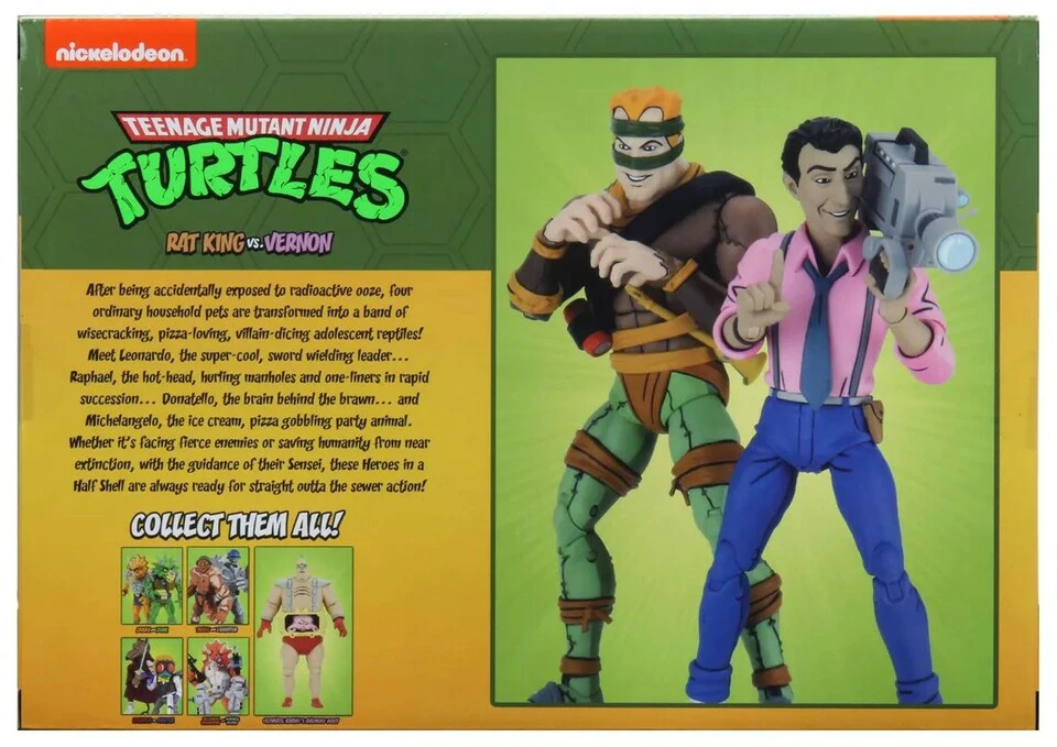 NECA: TMNT, Rat King vs. Vernon (2-PK)