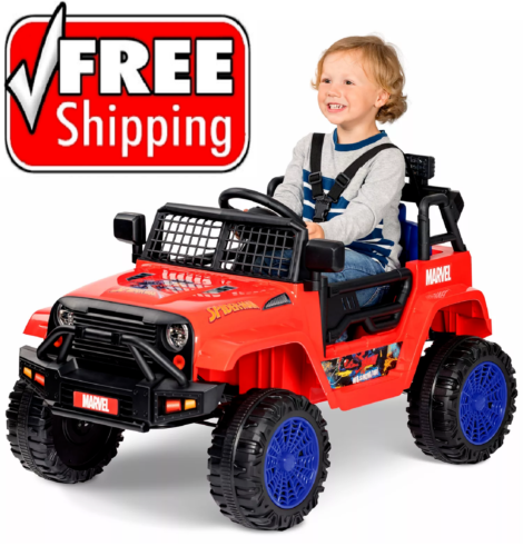 New Marvel Spiderman SUV 6 Volt Ride-On Toy - Ready for Adventure!