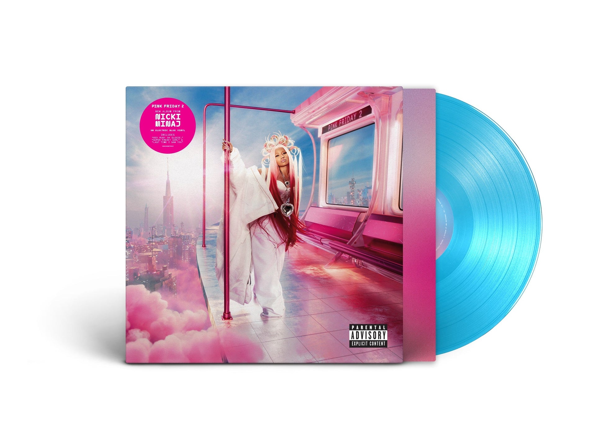 Nicki Minaj Pink Friday 2 [Electric Blue LP] [Vinyl] - Golden Apple Comics