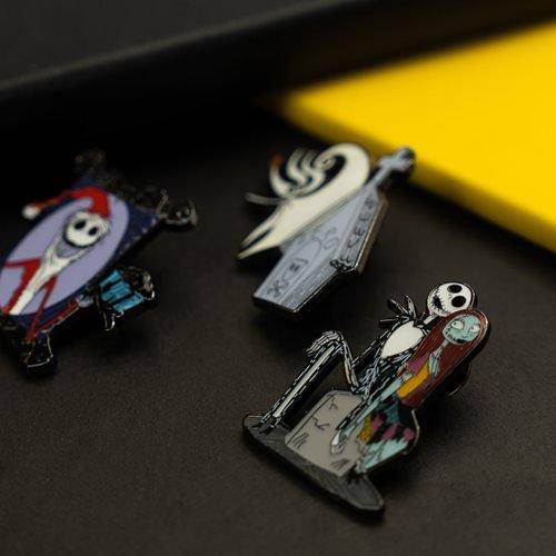 Loungefly Nightmare Before Christmas 3-Piece Pin Set - Entertainment Earth Exclusive