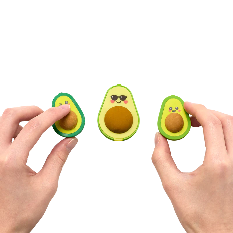 Avocado Love Erasers & Sharpener