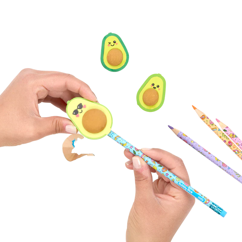 Avocado Love Erasers & Sharpener