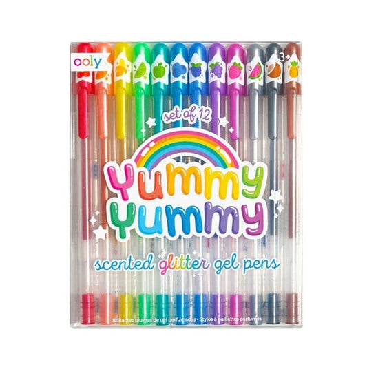 Yummy Yummy Scented Glitter Gel Pens 2.0 - Set of 12