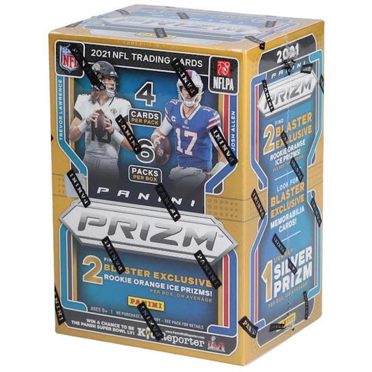 2021 Panini Prizm Football Blaster Box - Rookie Orange Ice Prizms