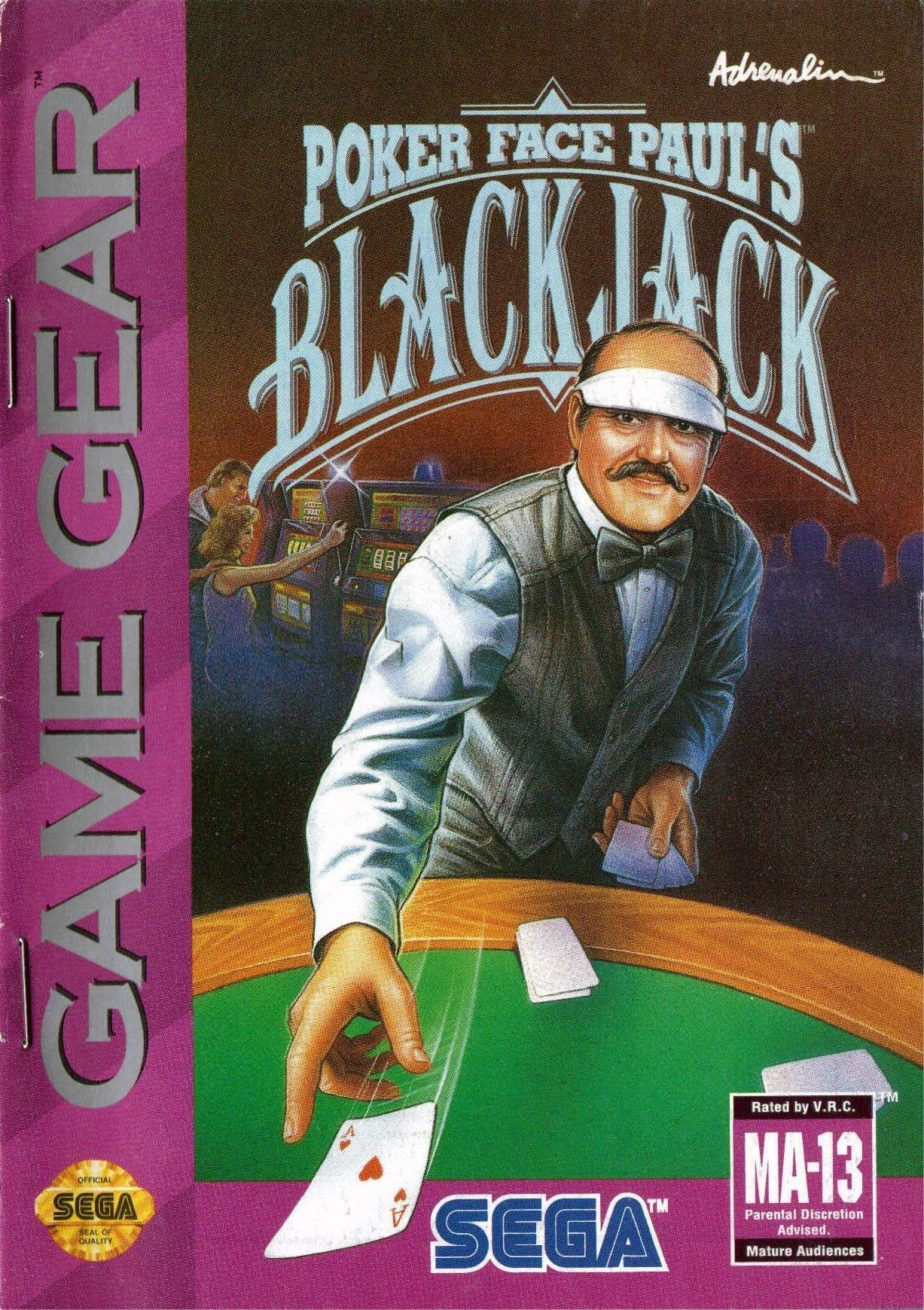 Poker Face Paul's Blackjack (Sega Game Gear)