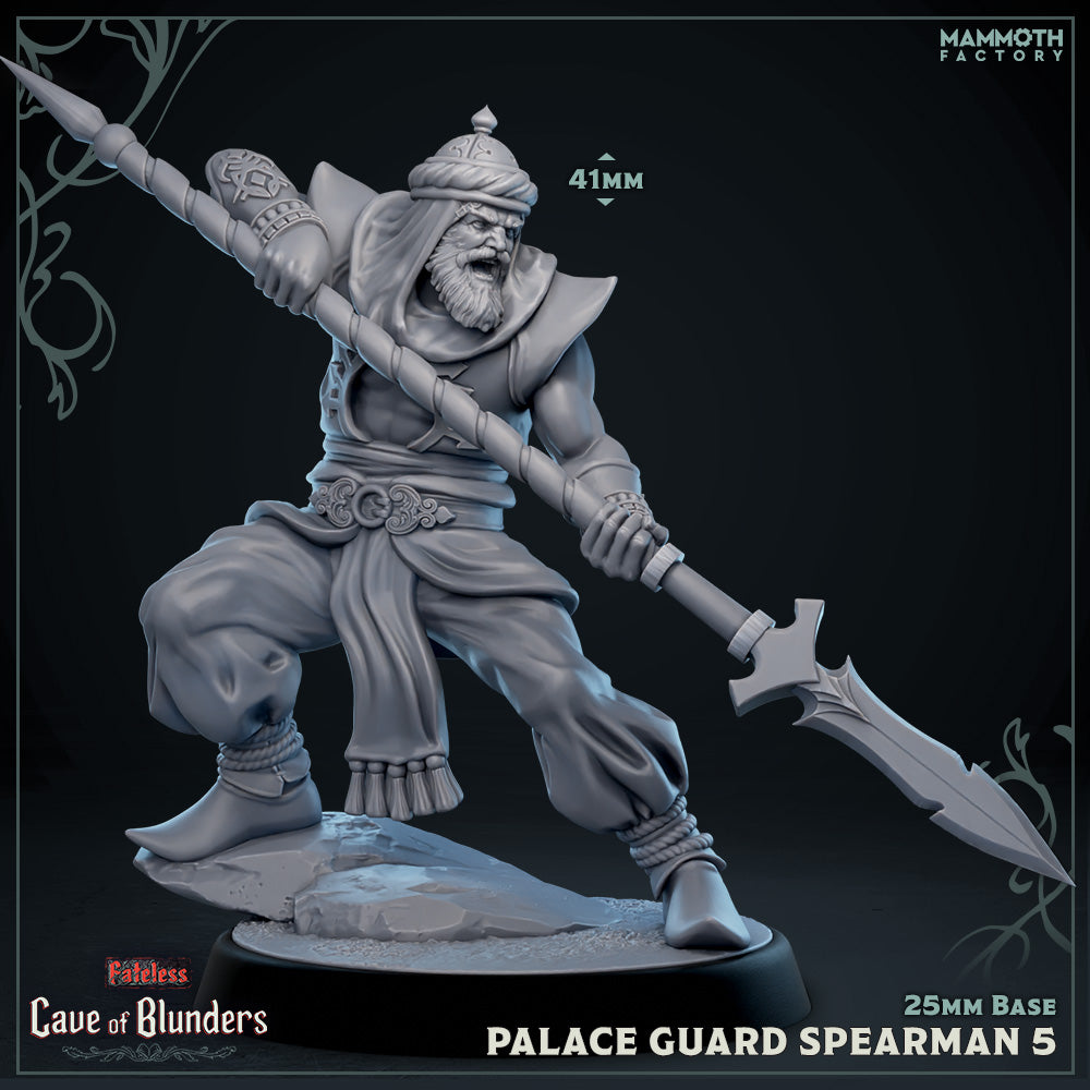 Palace Guard Spearman: Sculpt 5 (Male Human Fighter) - Golden Apple Comics