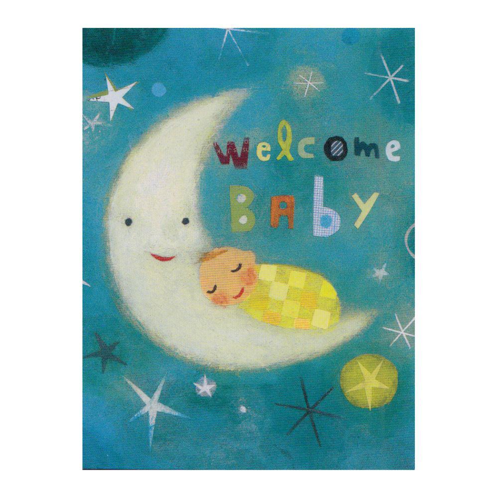 Baby on the Moon Card