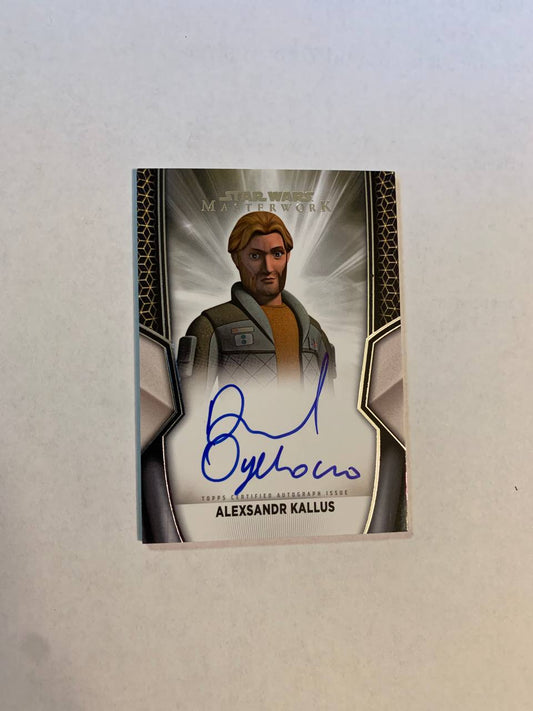 Star Wars Topps Masterworks 2025 Alexsandr Kallus David Oyelowo Auto Autograph Signed Trading Card