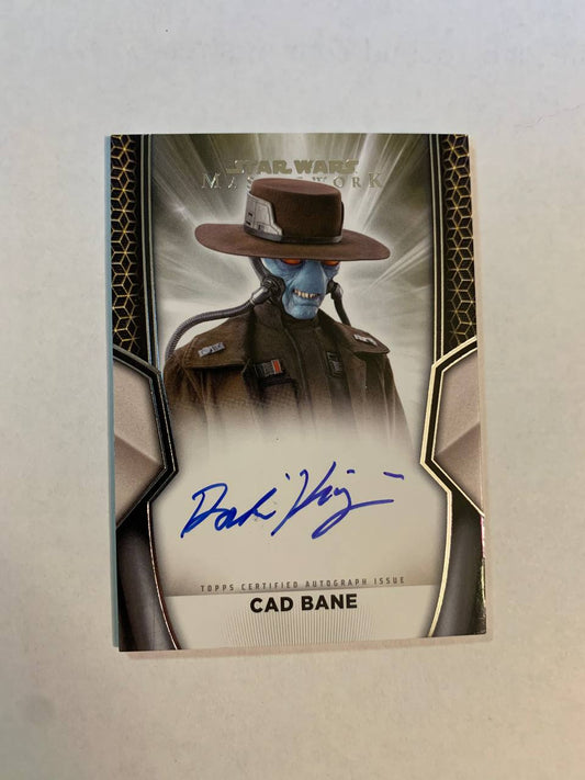 Star Wars Topps Masterworks 2025 Cade Bane Dorian Kingi Auto Autograph Signed Trading Card