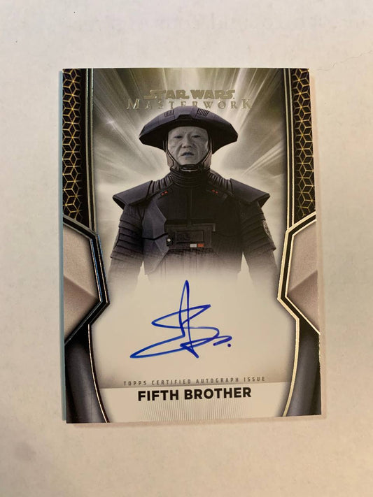 Star Wars Topps Masterworks 2025 Fifth Brother Sung Kang Auto Autograph Signed Trading Card