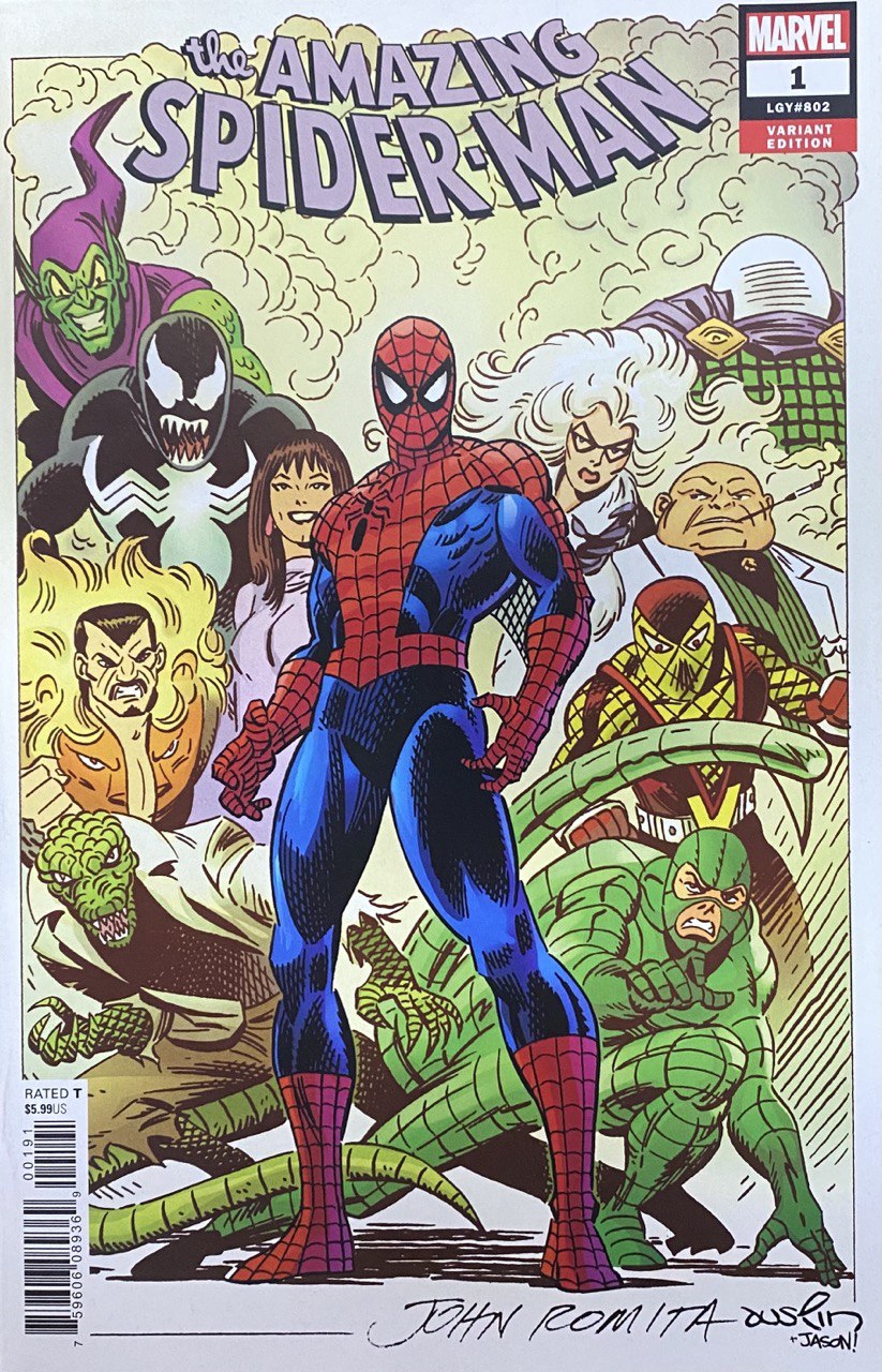 Amazing Spider-Man 1 Marvel 1:100 John Romita Sr Variant Venom Green Goblin (07/11/2018)