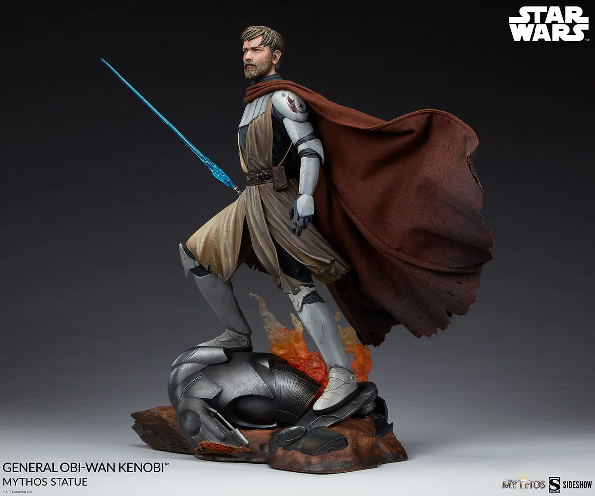 Star Wars General Obi-Wan Kenobi Mythos Statue Sideshow LTD 3500 New