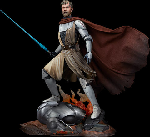 Star Wars General Obi-Wan Kenobi Mythos Statue Sideshow LTD 3500 New