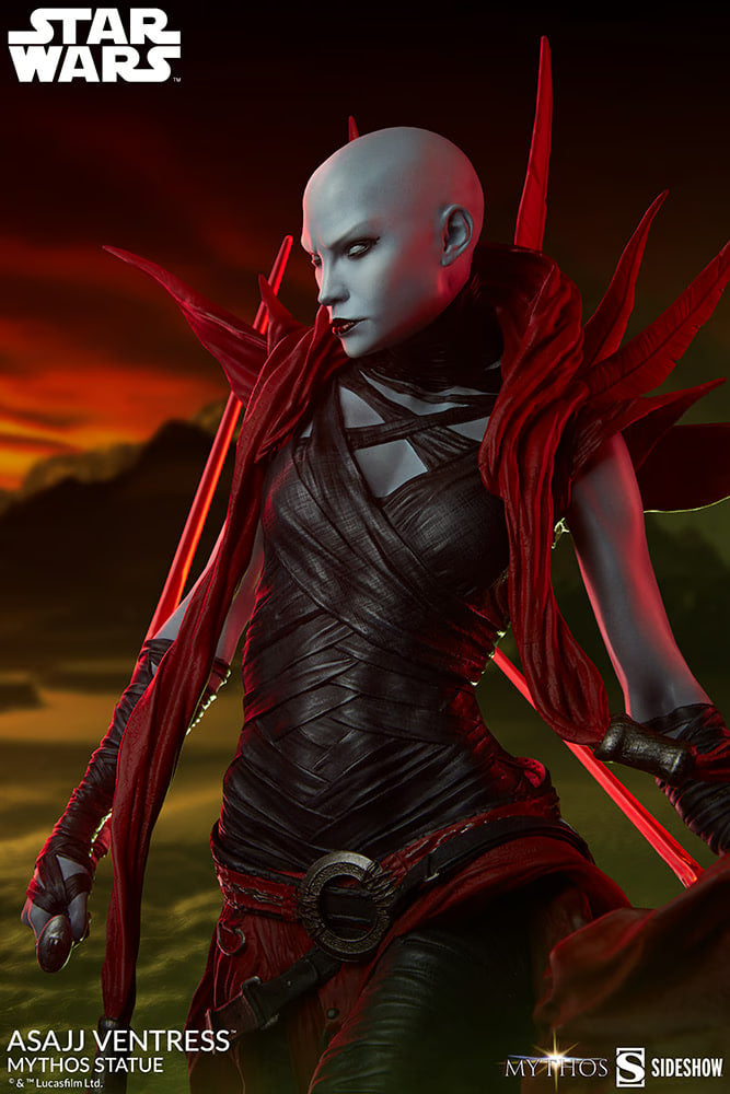 Star Wars Asajj Ventress Mythos Statue Sideshow LTD 4500 New