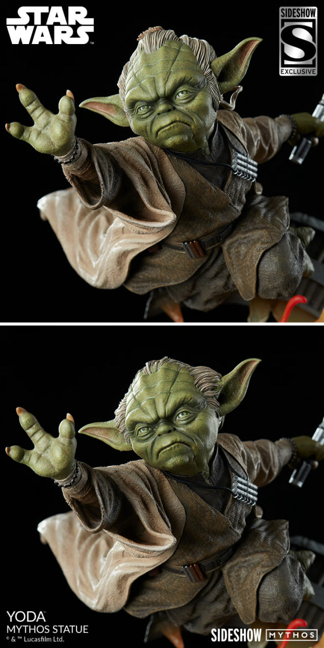 Star Wars Yoda Mythos Statue Exclusive Sideshow LTD 400 New