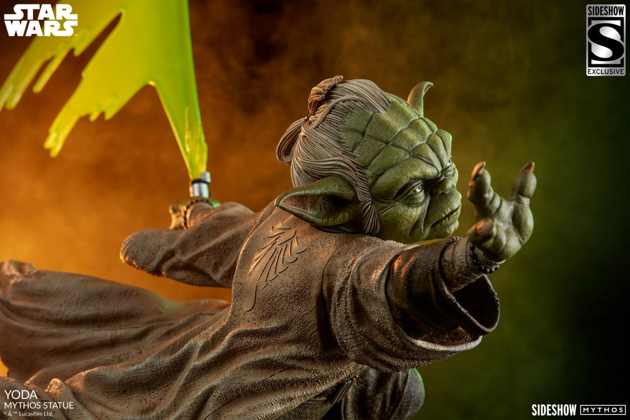 Star Wars Yoda Mythos Statue Exclusive Sideshow LTD 400 New