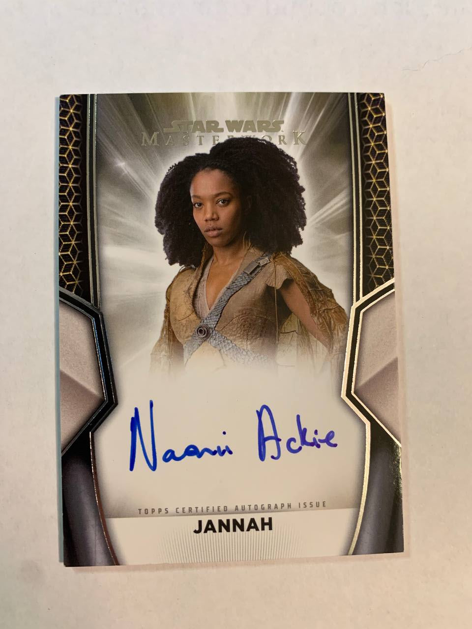 Star Wars Topps Masterworks 2025 Jannah Naomi Ackie Auto Autograph Signed Trading Card