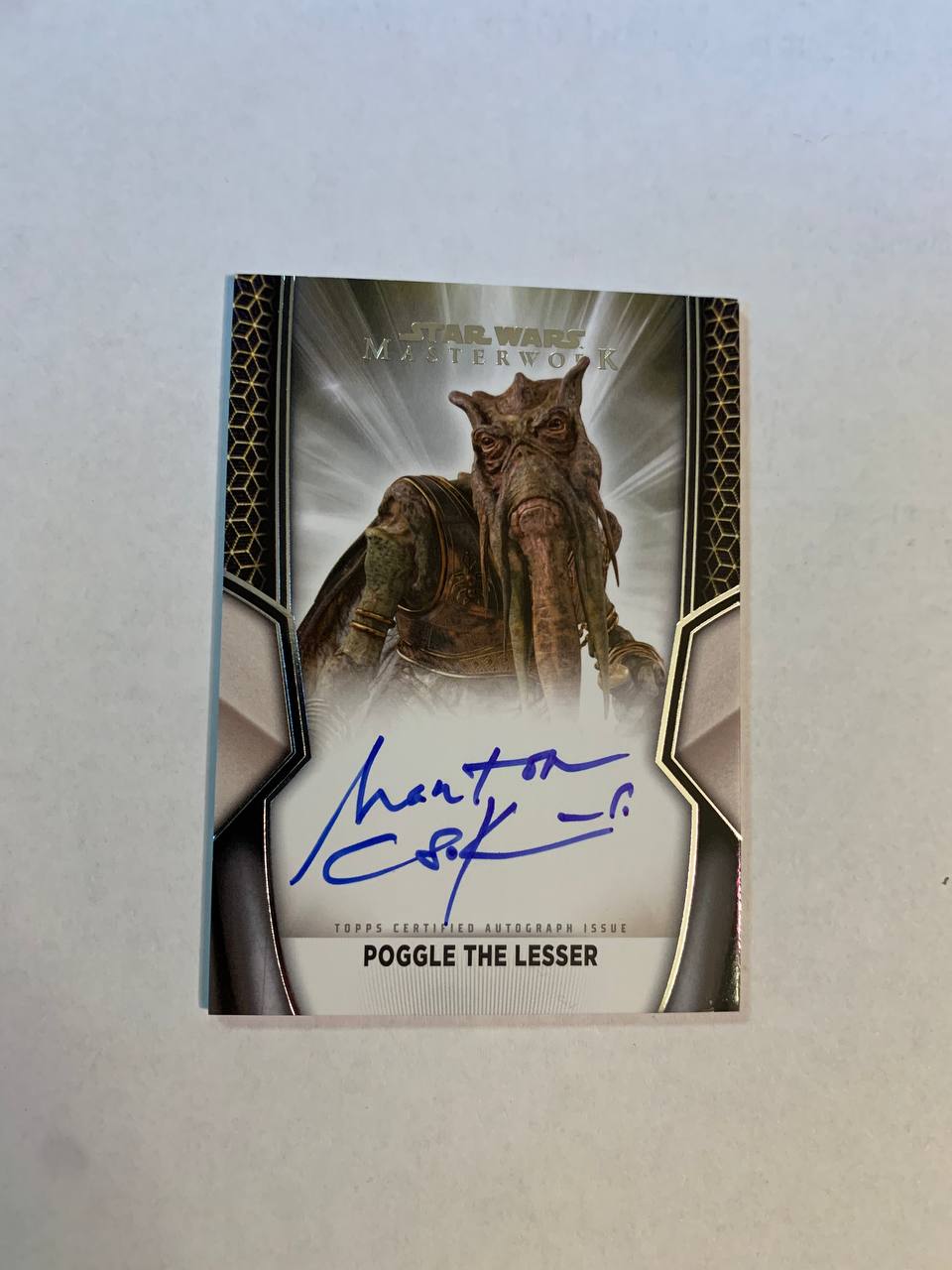 Star Wars Topps Masterworks 2025 Poggle The Lesser Marton Csokas Auto Autograph Signed Trading Card