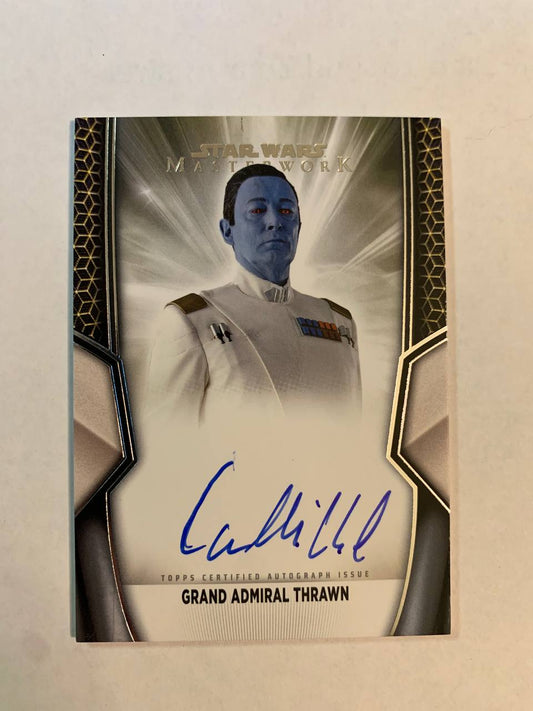 Star Wars Topps Masterworks 2025 Grand Admiral Thrawn Lars Mikkelsen Auto Autograph Signed Trading Card
