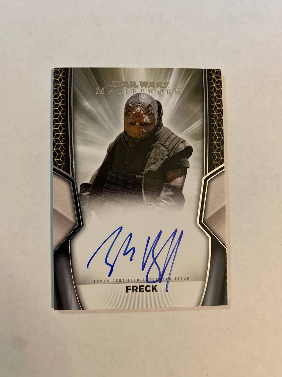 Star Wars Topps Masterworks 2025 Freck Zack Braff Auto Autograph Signed Trading Card
