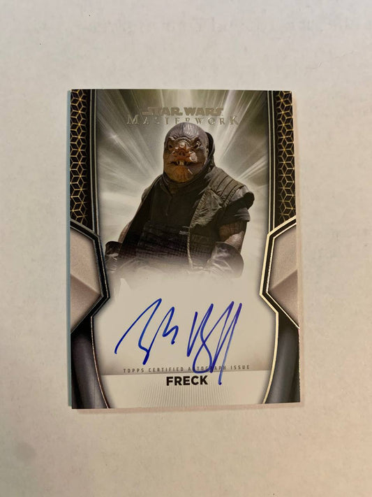 Star Wars Topps Masterworks 2025 Freck Zack Braff Auto Autograph Signed Trading Card