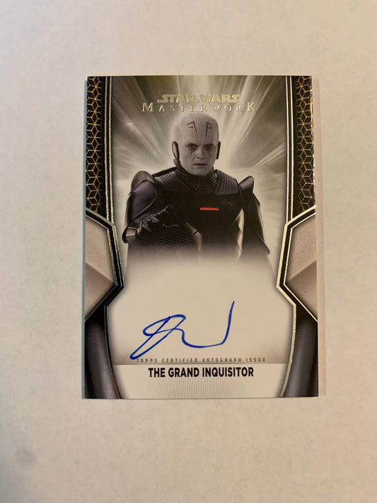 Star Wars Topps Masterworks 2025 Grand Inquisitor Rupert Friend Auto Autograph Signed Trading Card