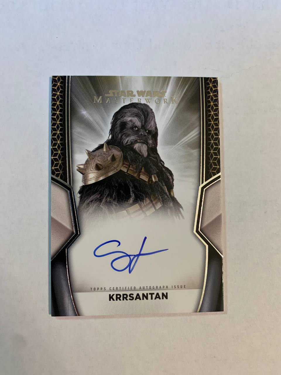 Star Wars Topps Masterworks 2025 Krrsantan Casey Jones Auto Autograph Signed Trading Card