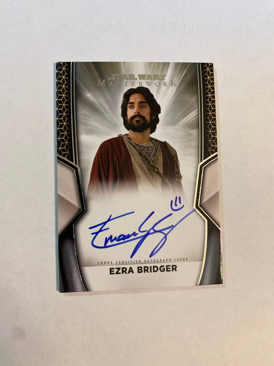 Star Wars Topps Masterworks 2025 Ezra Bridger Eman Esfandi Auto Autograph Signed Trading Card