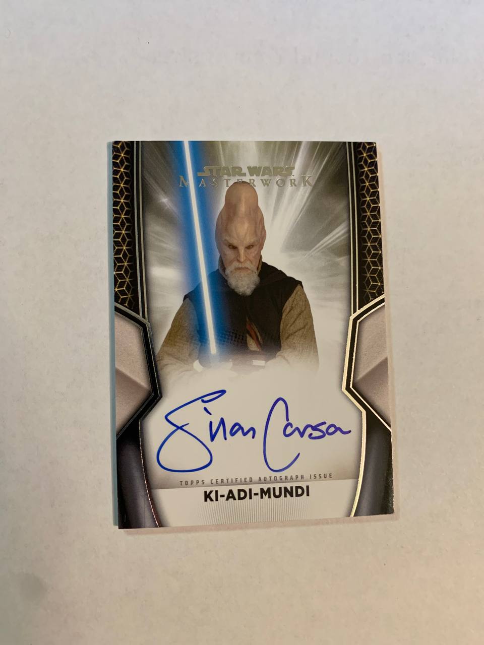 Star Wars Topps Masterworks 2025 Ki-Adi-Mundi Jedi Master Silas Carson Auto Autograph Signed Trading Card