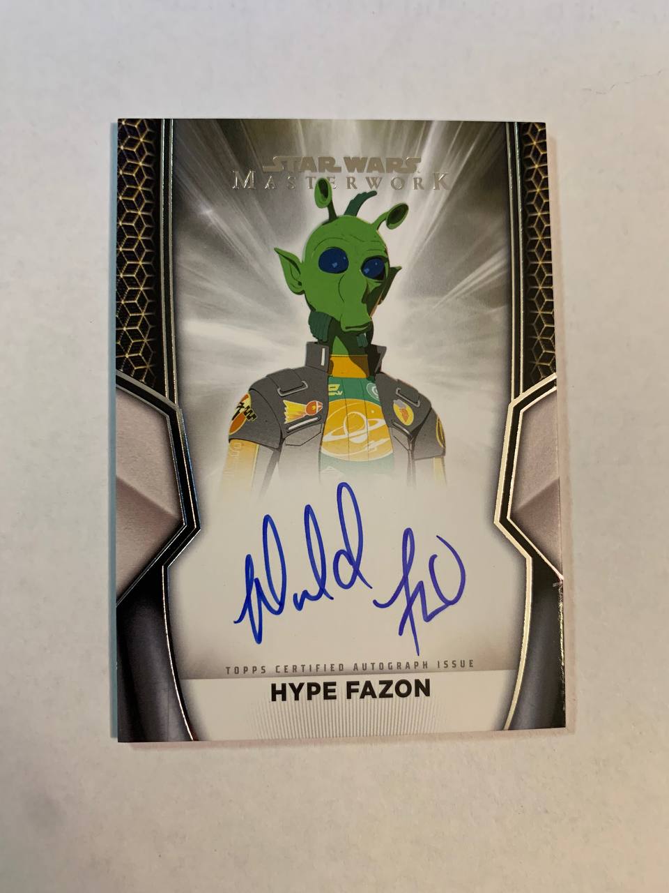 Star Wars Topps Masterworks 2025 Hype Fazon Donald Faison Auto Autograph Signed Trading Card