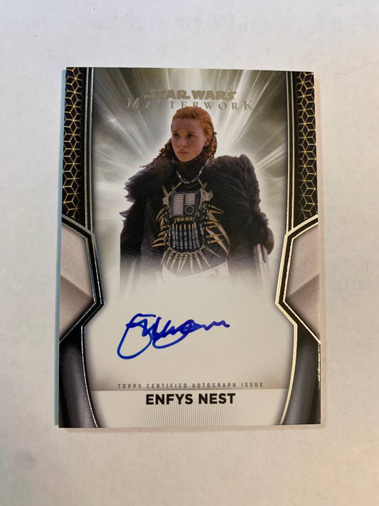 Star Wars Topps Masterworks 2025 Enfys Nest Erin Kellyman Auto Autograph Signed Trading Card