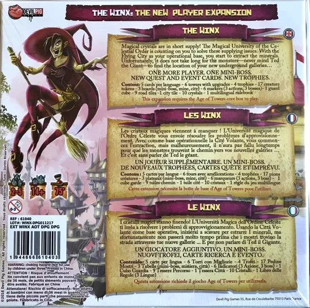 Age of Towers: The Winx - Board Game