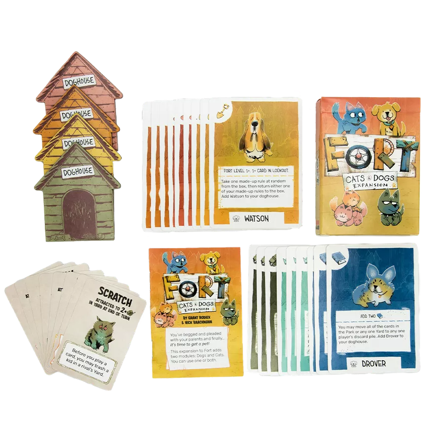 Fort - Cats & Dogs Expansion - Deckbuilding Card Game