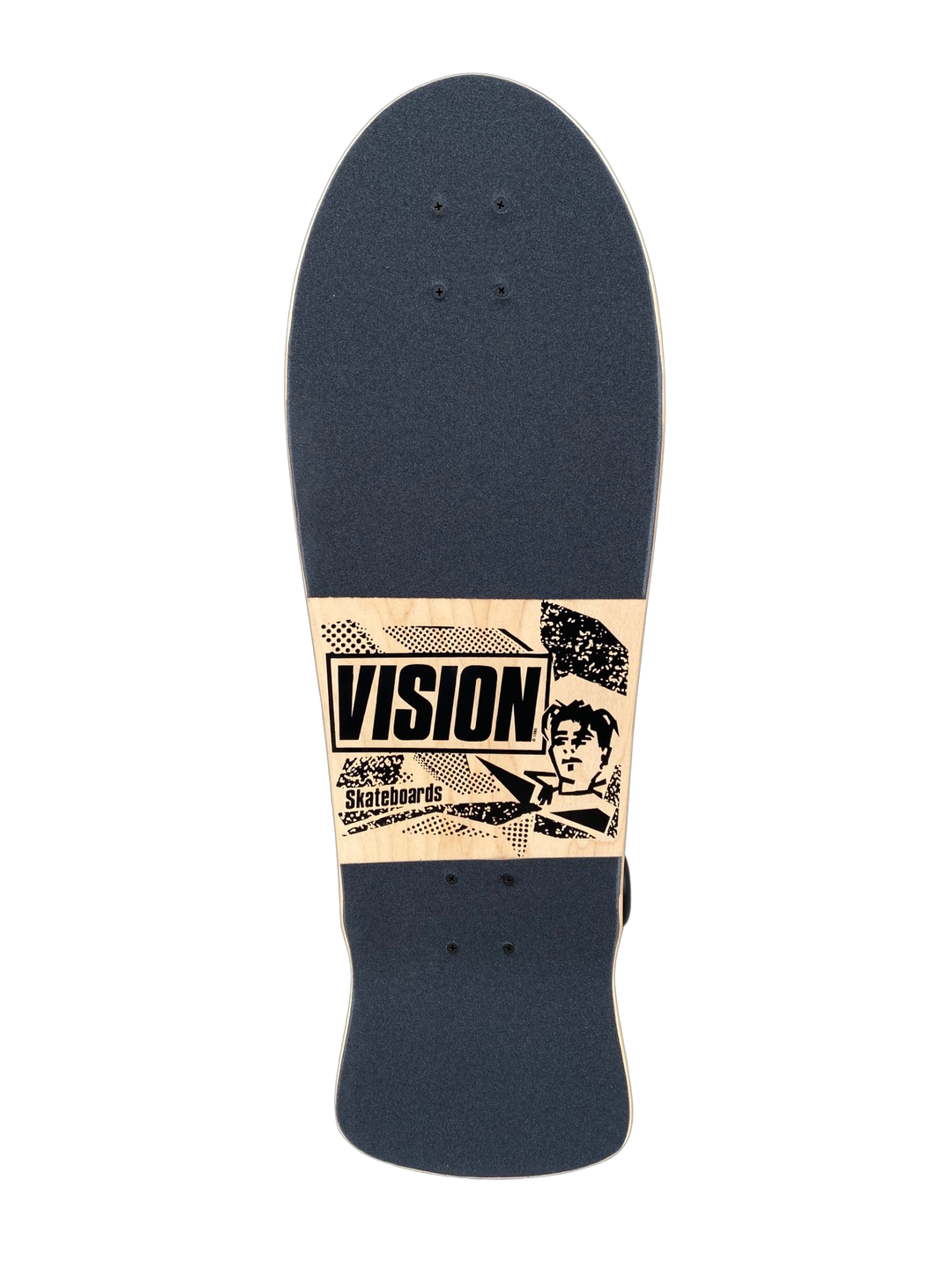 Vision Gonzales Original MG Woodcut Natural / Black 10" Complete Skateboard