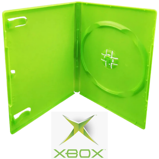 XBOX Green Video Game Replacement Shell Storage Case