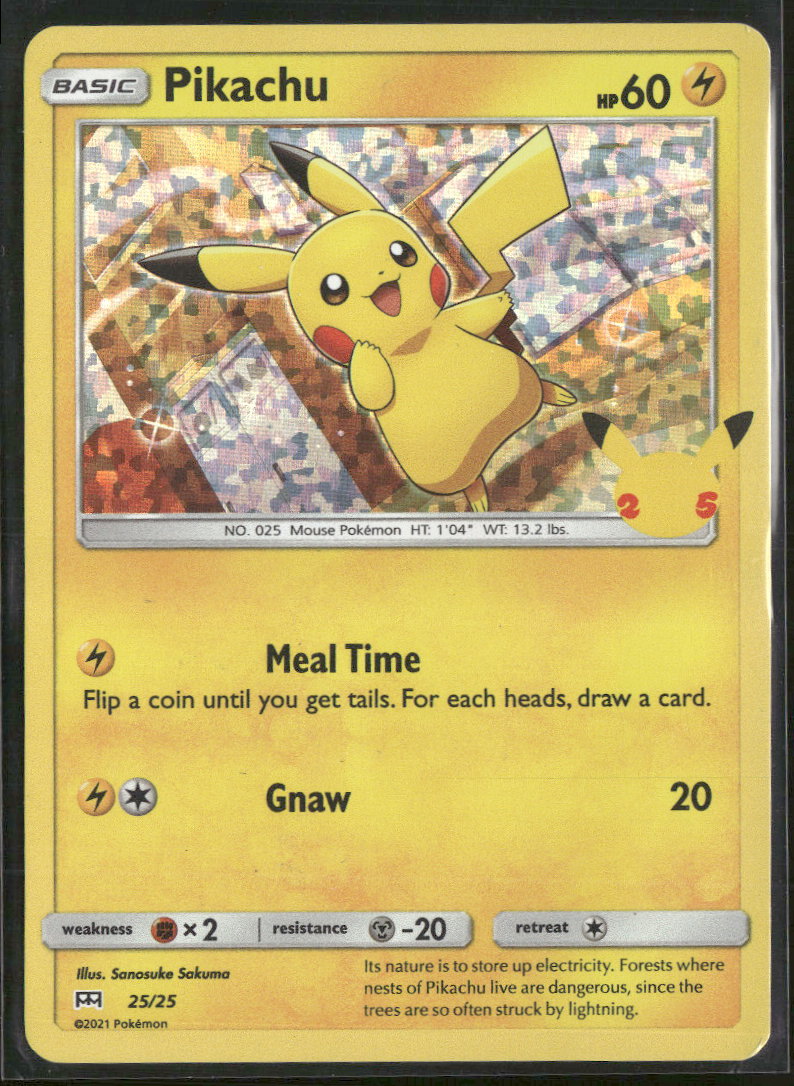 Pikachu - McDonald's 25th Anniversary Promos - 025/025 (Non-Holo) - Near Mint