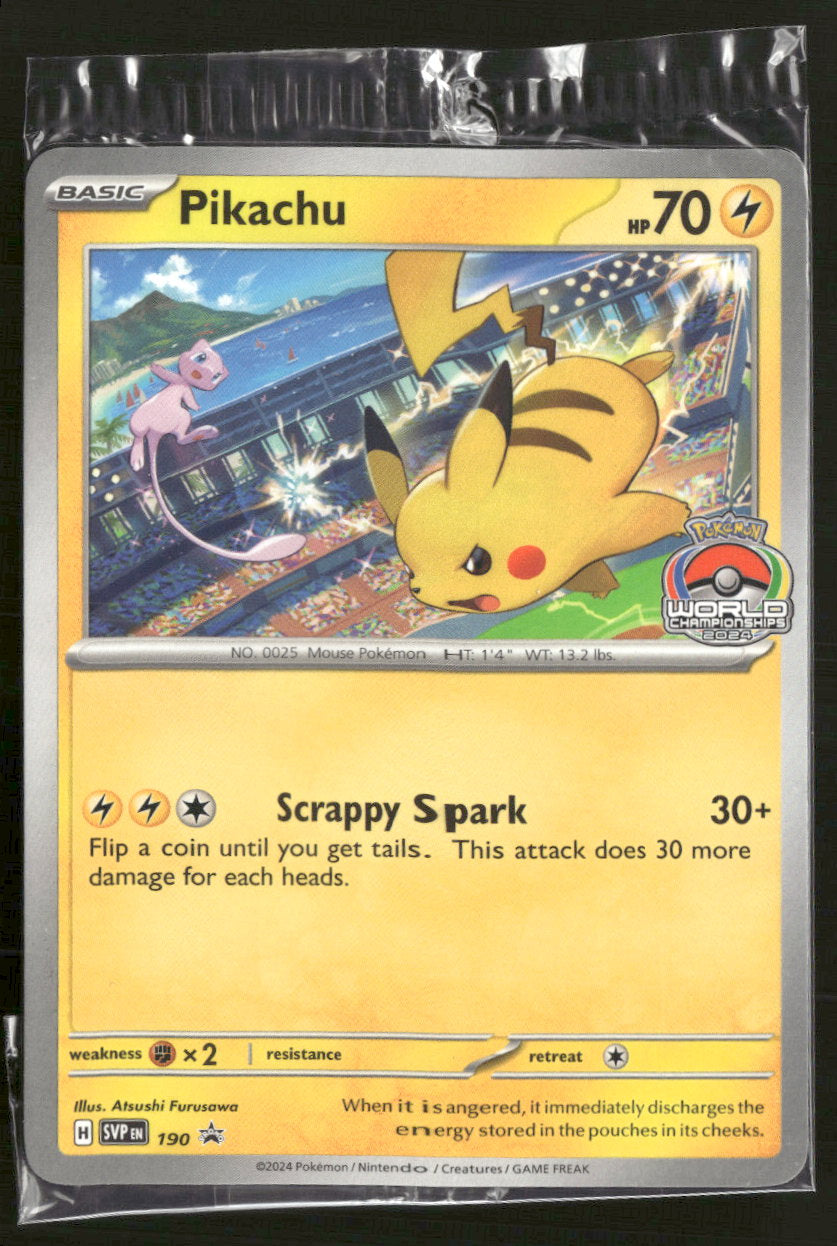 Pikachu - Scarlet & Violet Promo Cards - 190 - Near Mint