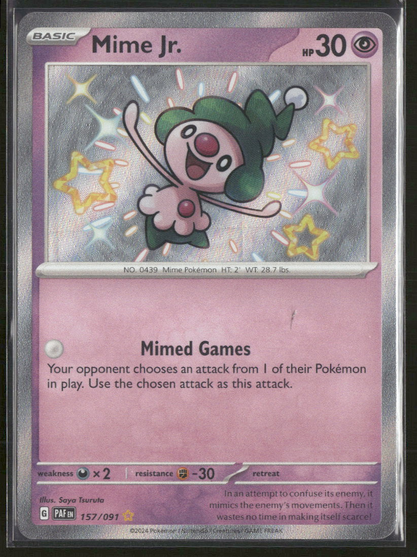 Mime Jr. - Paldean Fates - 157/091 - Near Mint